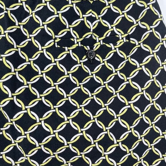 EP Pro Golf Performance Skort Built In Shorts Pockets Women 4 Black Yellow White - Picture 6 of 8